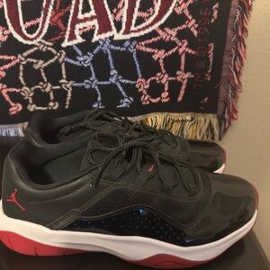 Air Jordan Black and Red Sneakers
